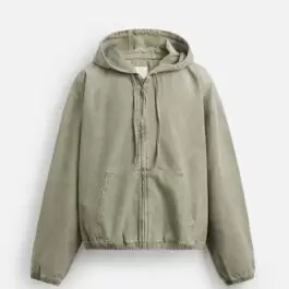 WASHED HOODED JACKET