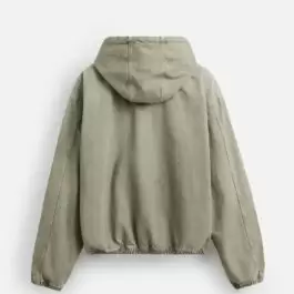 WASHED HOODED JACKET