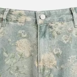 FLORAL PRINT CARPENTER POCKET BERMUDA SHORTS