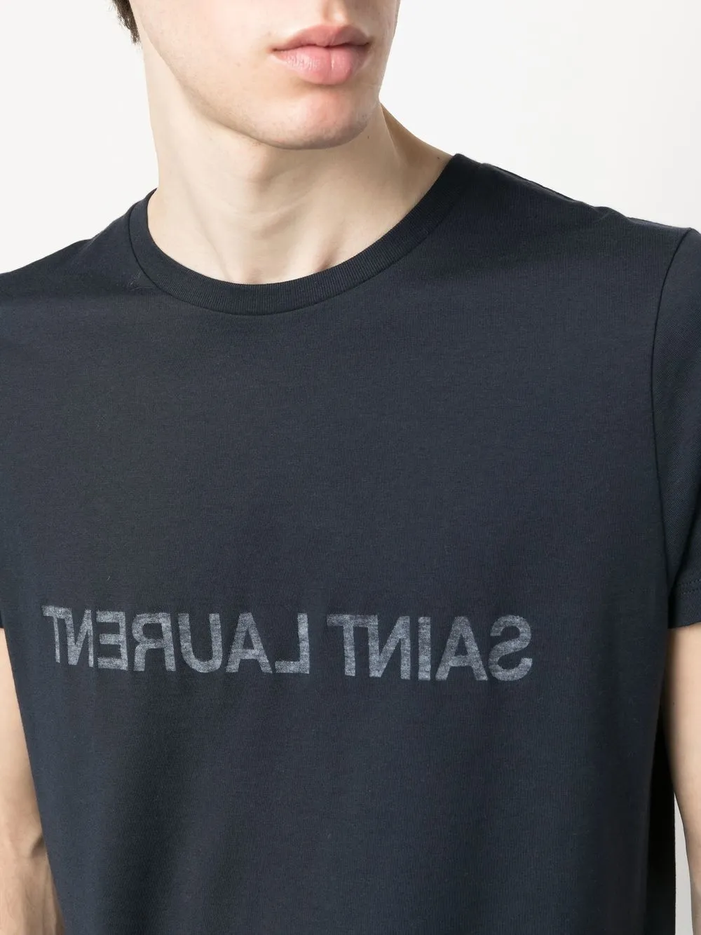 Saint Laurent Reverse cotton T-shirt - Image 3
