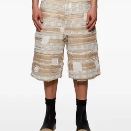 Who Decides War panelled shorts
