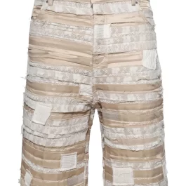 Who Decides War panelled shorts