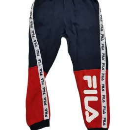 Fila track pants blue navy / red & strip side