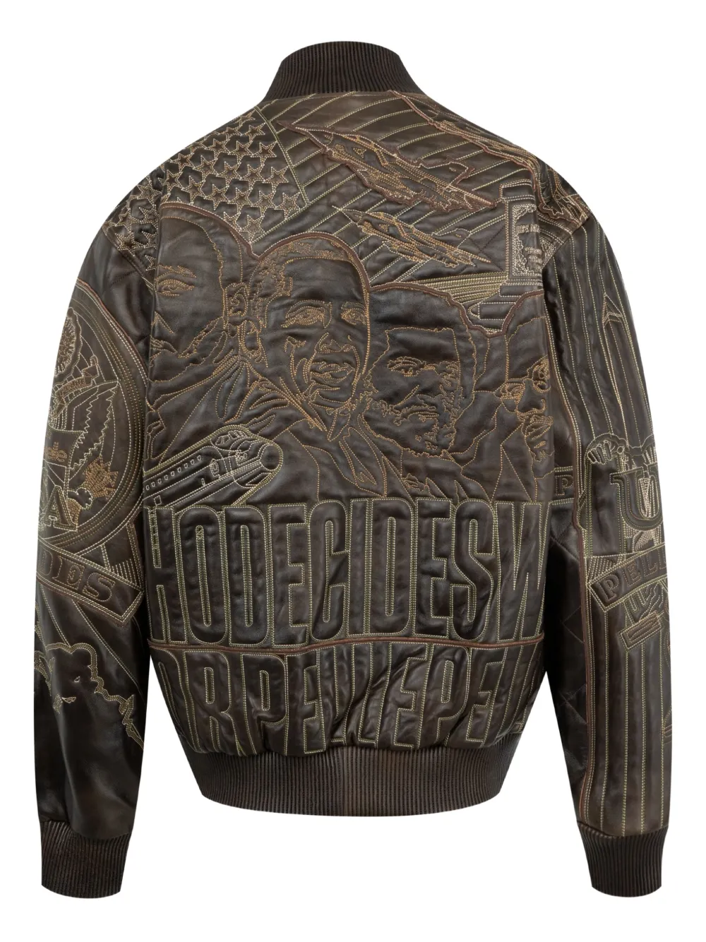 Who Decides War x PP Monument leather jacket - Image 2