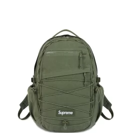 Supreme logo-patch backpack