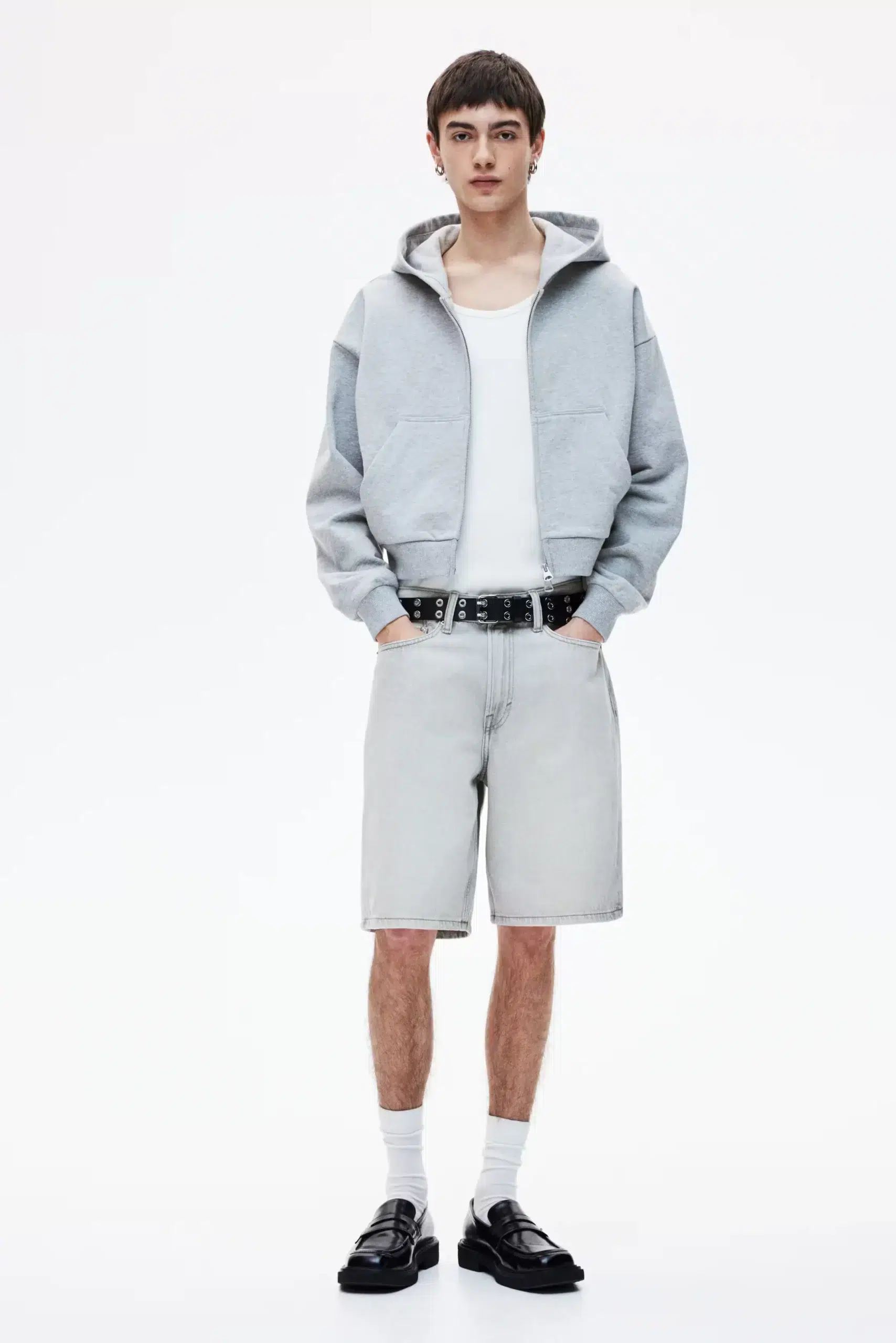 Relaxed Fit Denim Shorts - Image 2