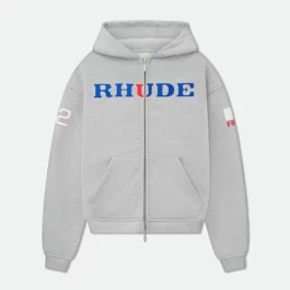 RHUDE RACING ZIP-UP HOODIE