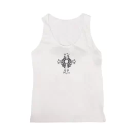 Chrome Hearts Heart Racerback Tank Top ‘White’