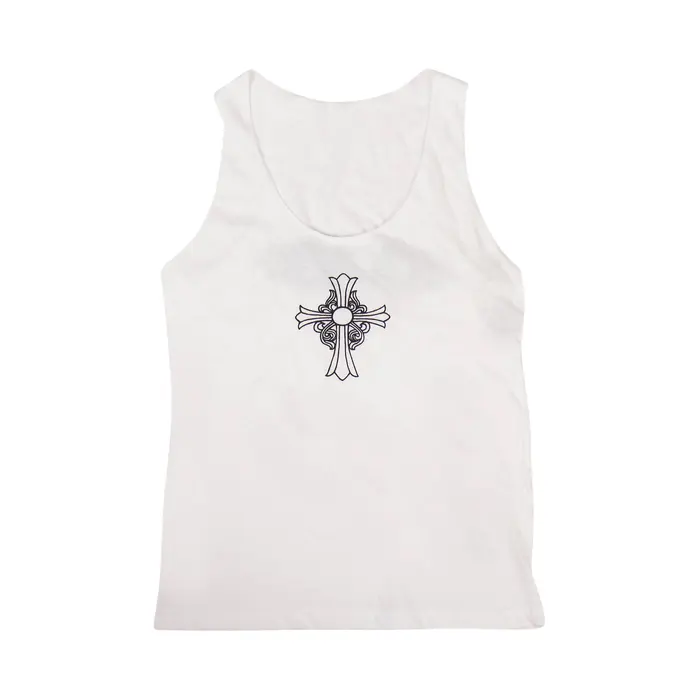 Chrome Hearts Heart Racerback Tank Top 'White'