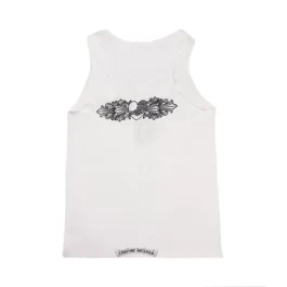Chrome Hearts Heart Racerback Tank Top ‘White’