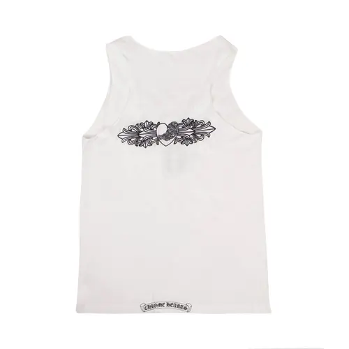 Chrome Hearts Heart Racerback Tank Top 'White' - Image 2