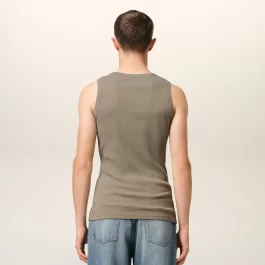 Green Cotton Rib Ami de Coeur Tanktop