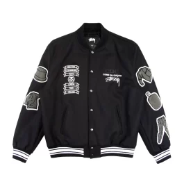 CDG x Stussy Wool Varsity Jacket