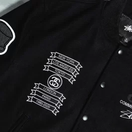 CDG x Stussy Wool Varsity Jacket