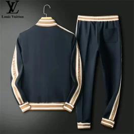 LOUIS VUITTON || Men’s LV Monogram Logo Zipper Long Sleeve Tracksuit