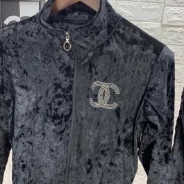 CHANEL | Imported Ice Velvet Tracksuit For Ladies
