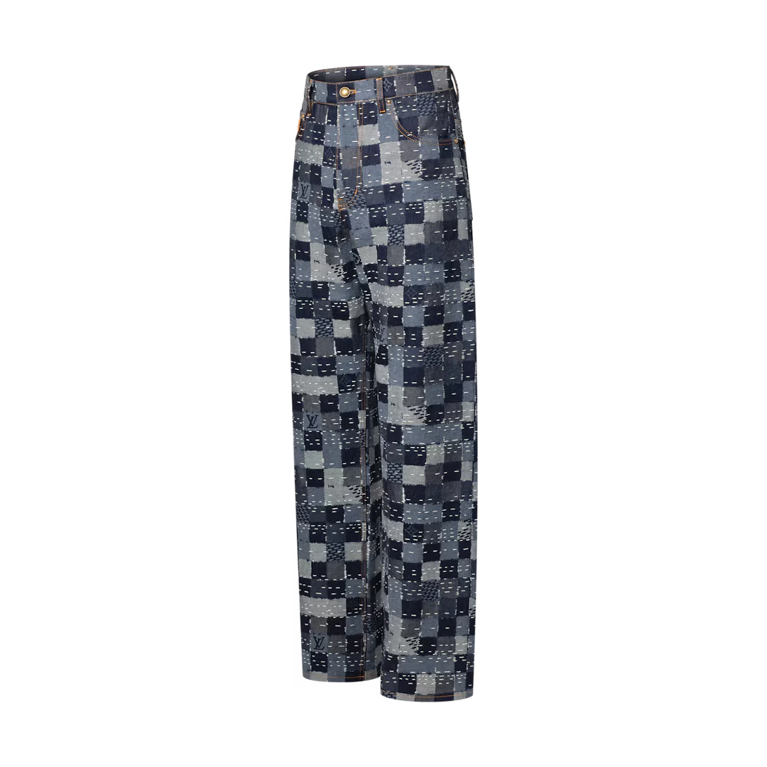 Damier Denim Skate Pants - Image 3