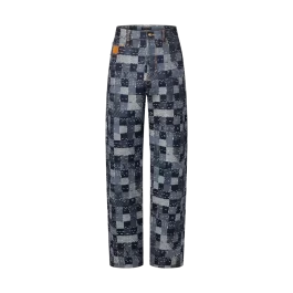Damier Denim Skate Pants