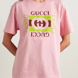 Oversized printed cotton-jersey T-shirt